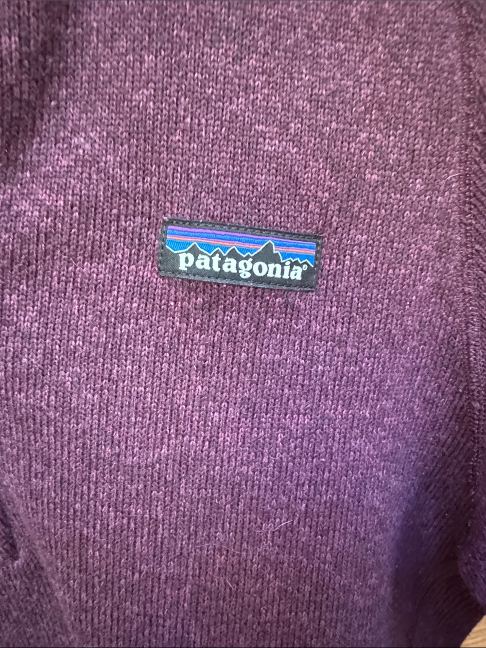 Patagonia Women’s Half-Zip Pullover - Maroon Size M - Picture 3 of 5
